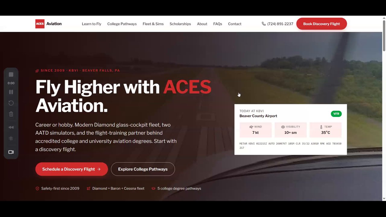 Flight School Website Review #1 — video thumbnail